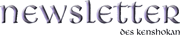 Newsletter des Kenshokan